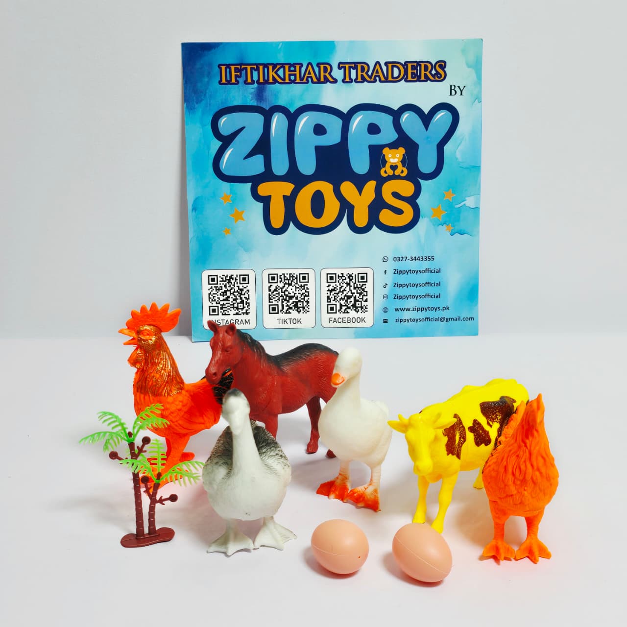 Miniature Farm Animal and Bird Toy Figures Set - Image 4