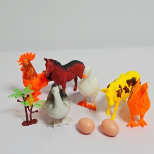 Miniature Farm Animal and Bird Toy Figures Set