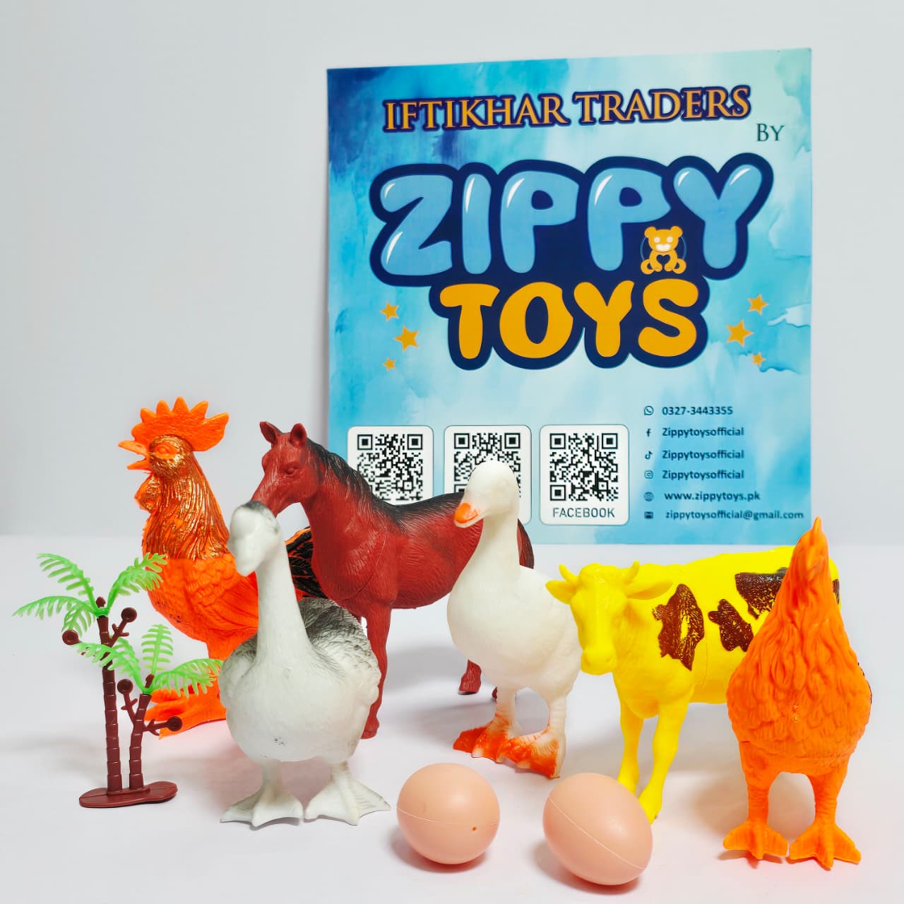 Miniature Farm Animal and Bird Toy Figures Set - Image 2