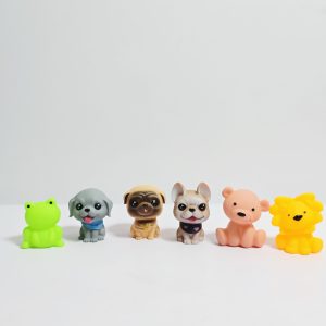 6-Piece Squeeze Animal Squeak Toy Set – Soft Bath & Sensory Training Balls for Babies & Toddlers