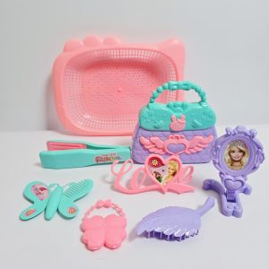 Princess Beauty & Fashion Salon Pretend Play Toy Set with Carrying Purse and Accessories
