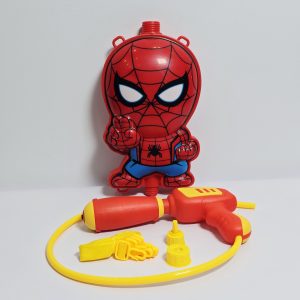 Superhero Backpack Water Gun - Large Capacity Blaster with Adjustable Straps, Pressure Pump Nozzle, and Cartoon Water Tank for Kids