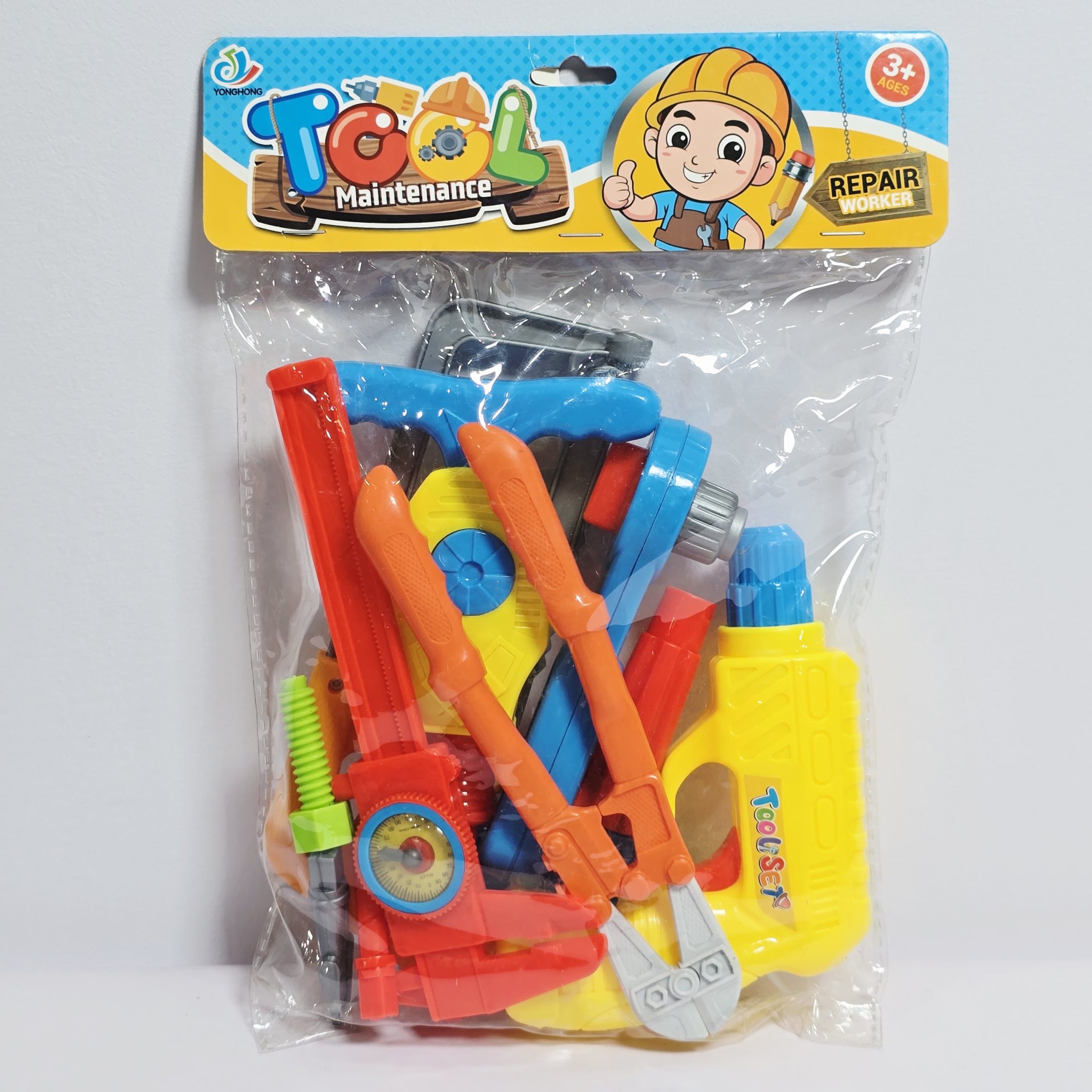Tool Maintenance Playset - Interactive Repair Worker Toy Kit with Mechanical Drill, Bolt Cutters, Vernier Caliper, and Hand Tools for Kids - Image 3