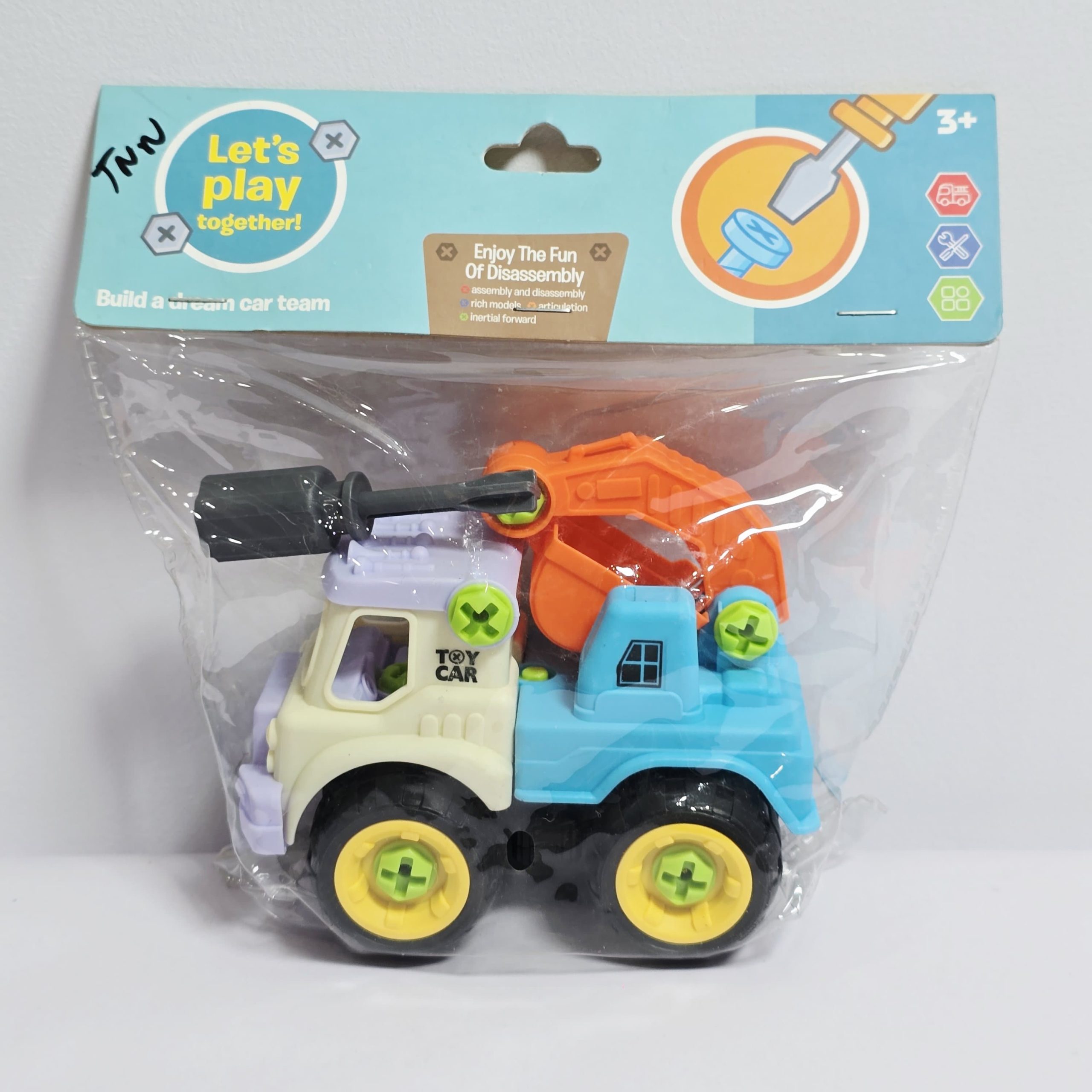 Kids Take-Apart Excavator Construction Truck Toy – STEM Build-Your-Own Engineering Vehicle - Image 3