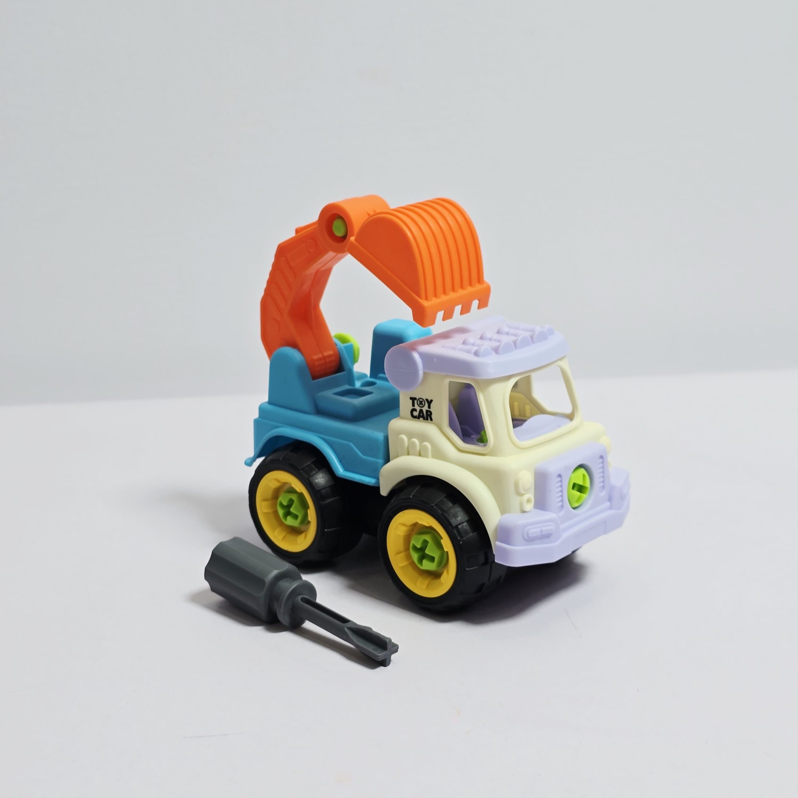 Kids Take-Apart Excavator Construction Truck Toy – STEM Build-Your-Own Engineering Vehicle - Image 2