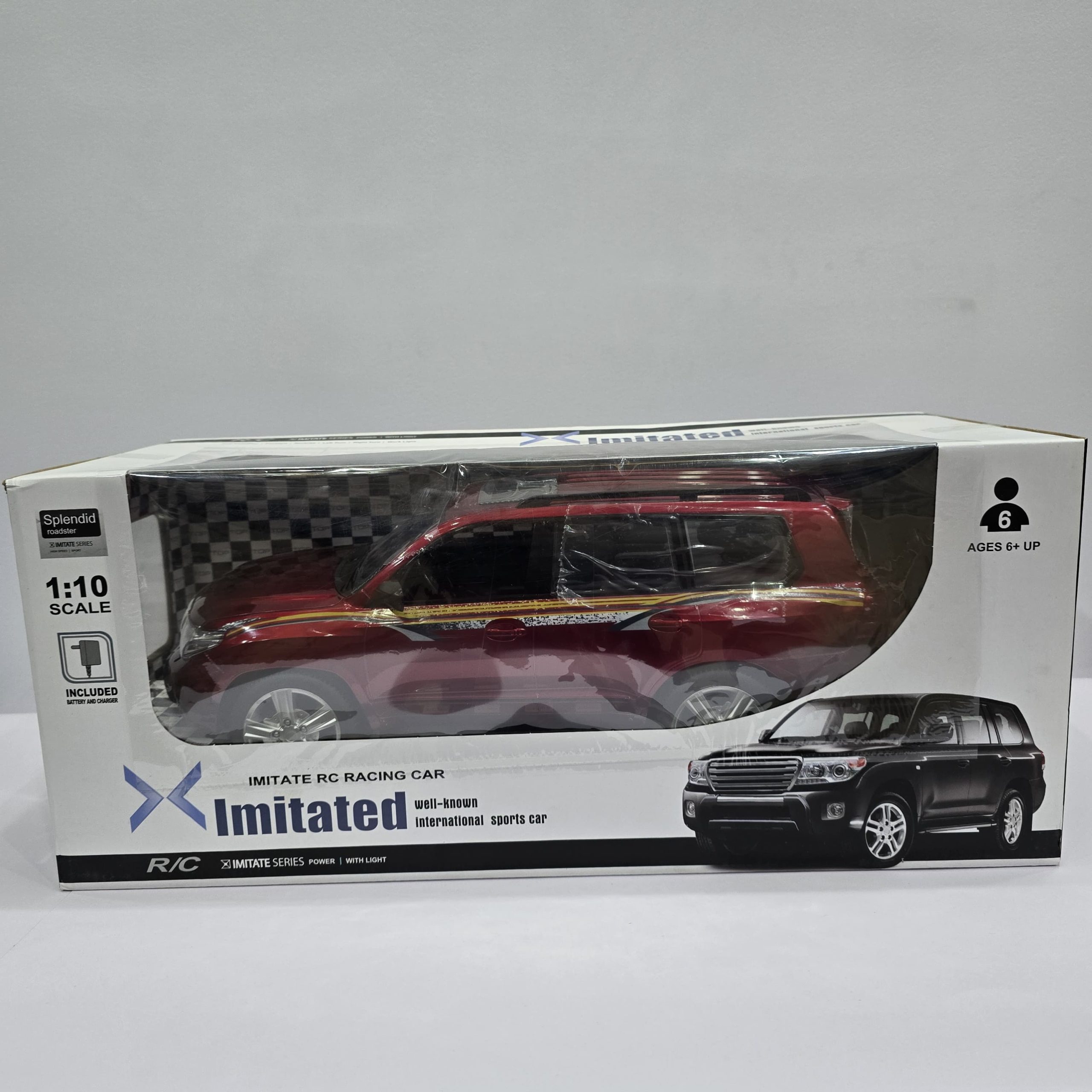 1:10 Scale Large Remote Control SUV – Imitate Series R/C Land Cruiser Toy Car with Working Lights - Image 7
