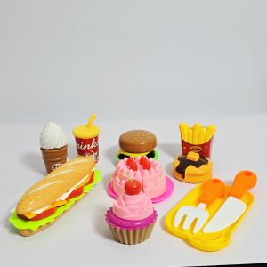 Ultimate Fast Food & Dessert Picnic Playset – Interactive Pretend Play Toy Kitchen Food Assortment