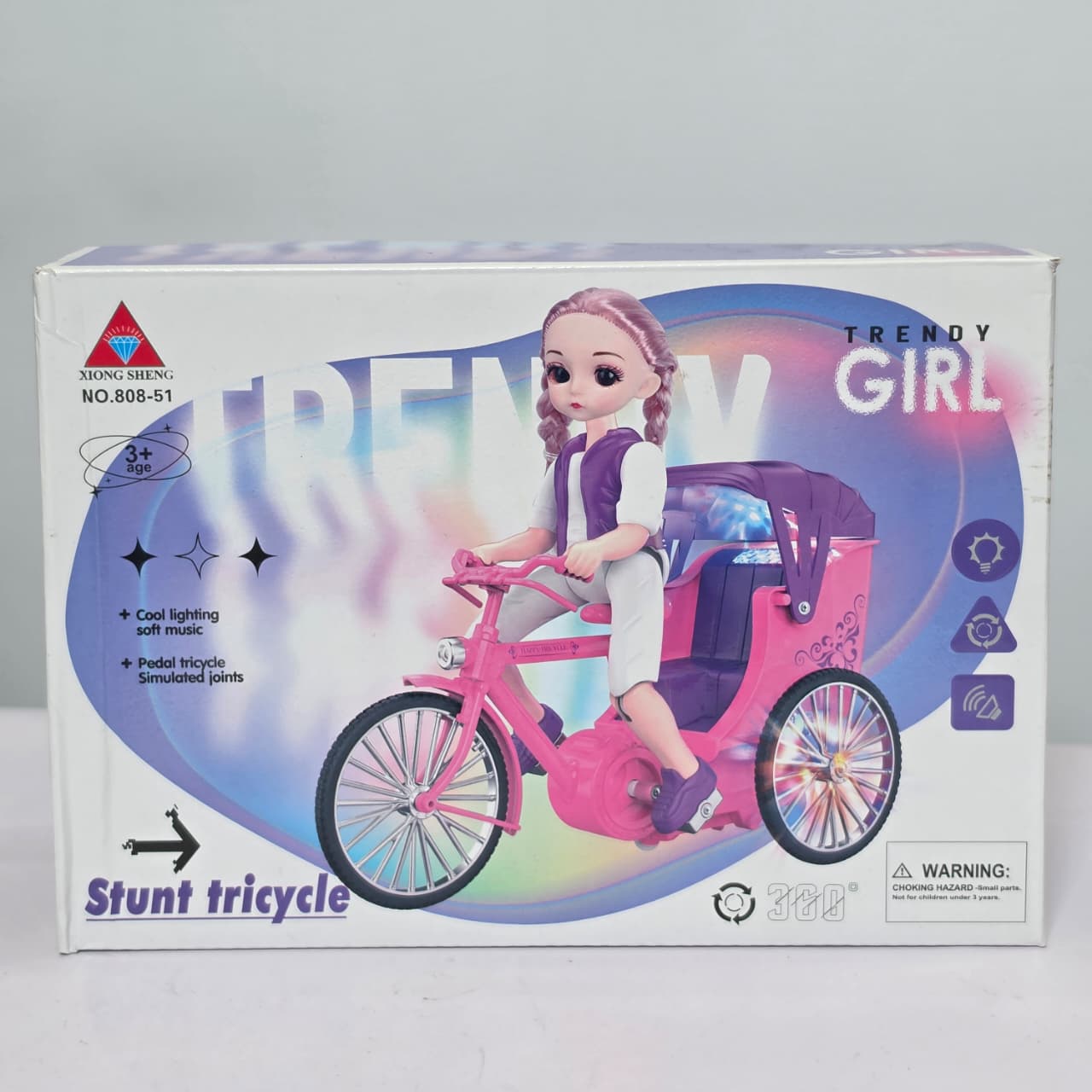 Trendy Girl Stunt Tricycle & Rickshaw - Image 4