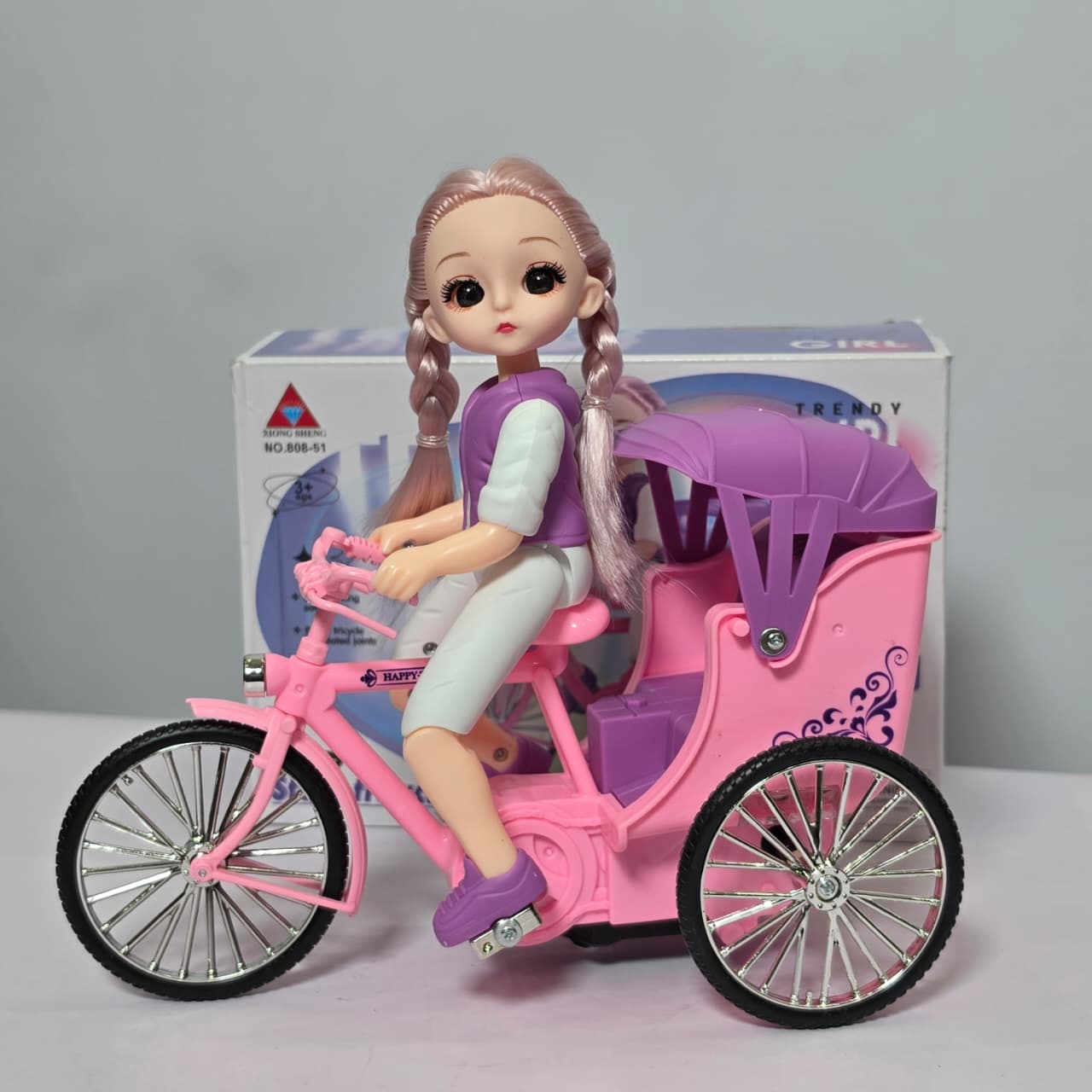 Trendy Girl Stunt Tricycle & Rickshaw - Image 2