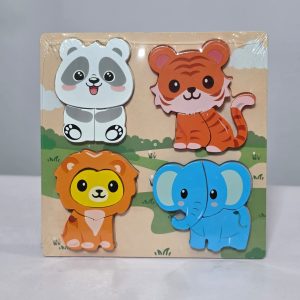 Educational Wooden Animal & Dinosaur Chunky Puzzles