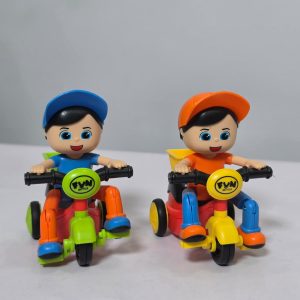 Interactive Mini Boy Tricycle Cartoon Toy Figurines