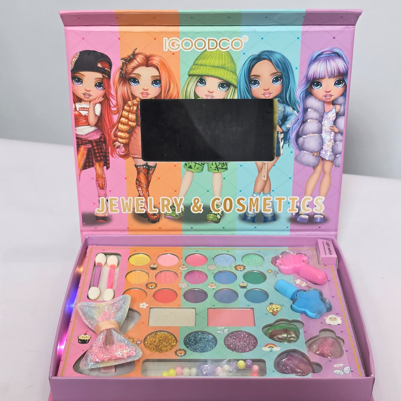 IGOODCO 29-in-1 Ultimate Kids Jewelry & Cosmetics Vanity Kit - Image 2