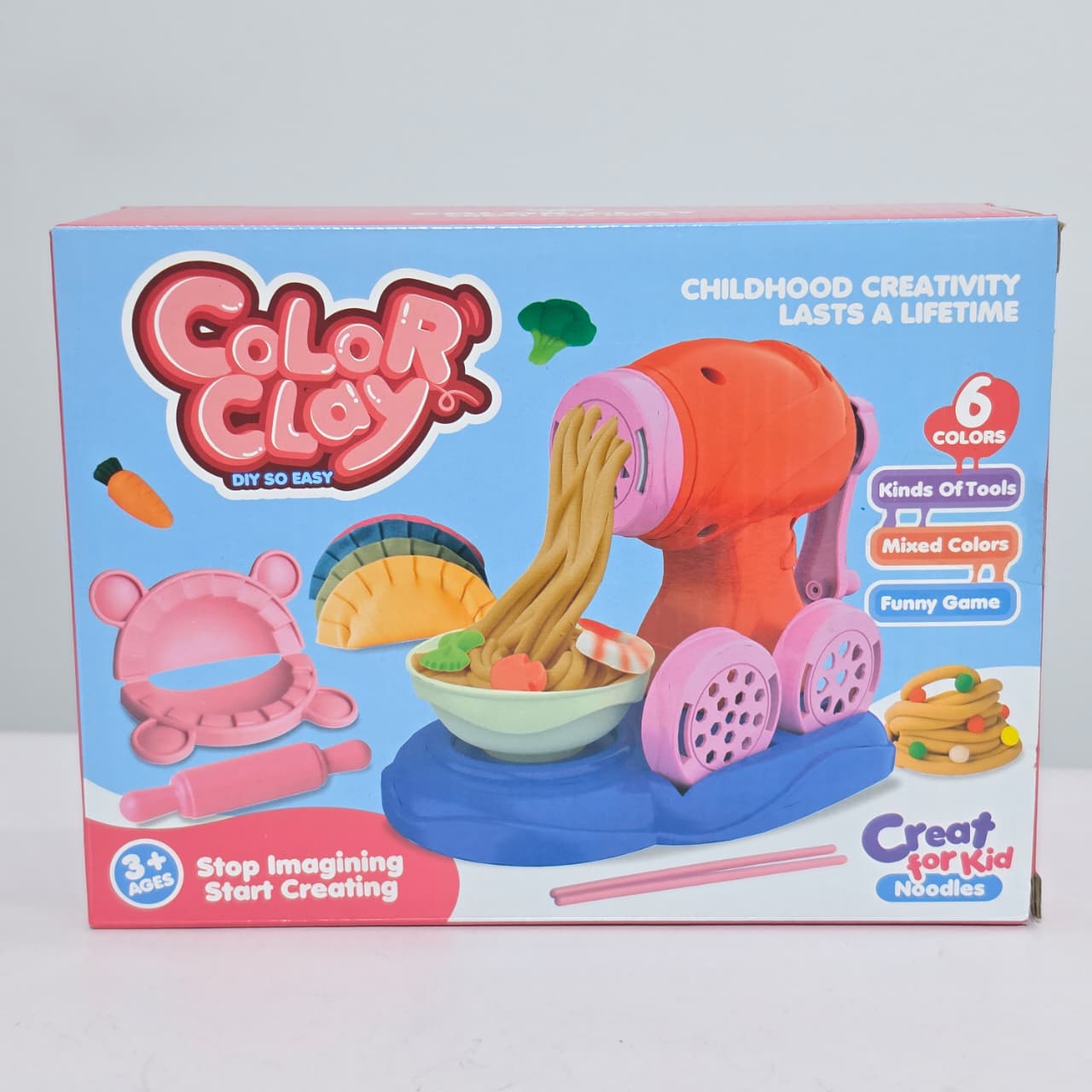 Creative Color Clay Noodle & Dumpling Maker Playset - Image 3