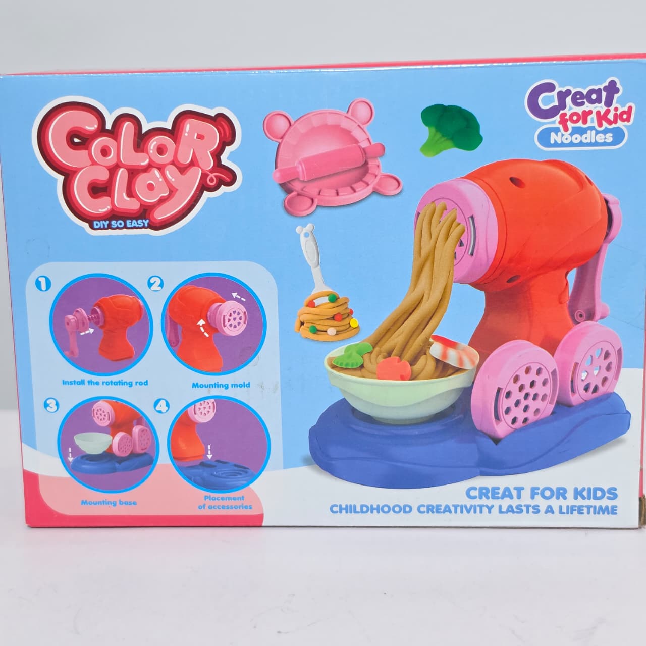 Creative Color Clay Noodle & Dumpling Maker Playset - Image 2
