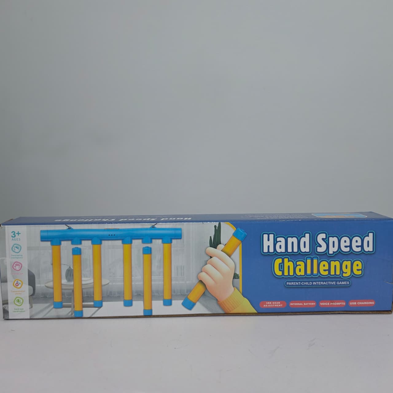 Hand Speed Challenge Electronic Reaction Training Game – USB Rechargeable Falling Sticks Toy for Kids & Family - Image 2