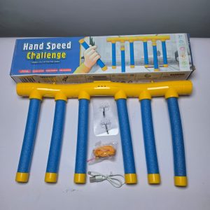 Hand Speed Challenge Electronic Reaction Training Game – USB Rechargeable Falling Sticks Toy for Kids & Family