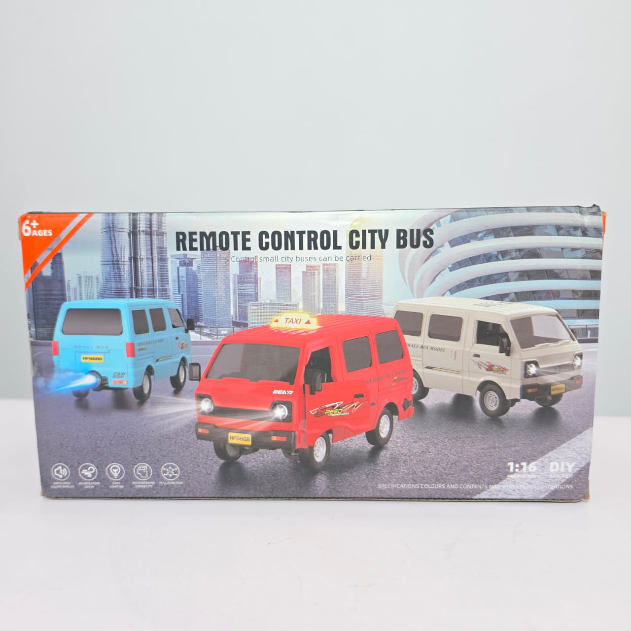 Remote Control Suzuki Bolan Hi-Roof Toy Van – Realistic RC City Bus with Exhaust Spray, Sound, and Light Effects - Image 6
