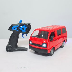 Remote Control Suzuki Bolan Hi-Roof Toy Van – Realistic RC City Bus with Exhaust Spray, Sound, and Light Effects