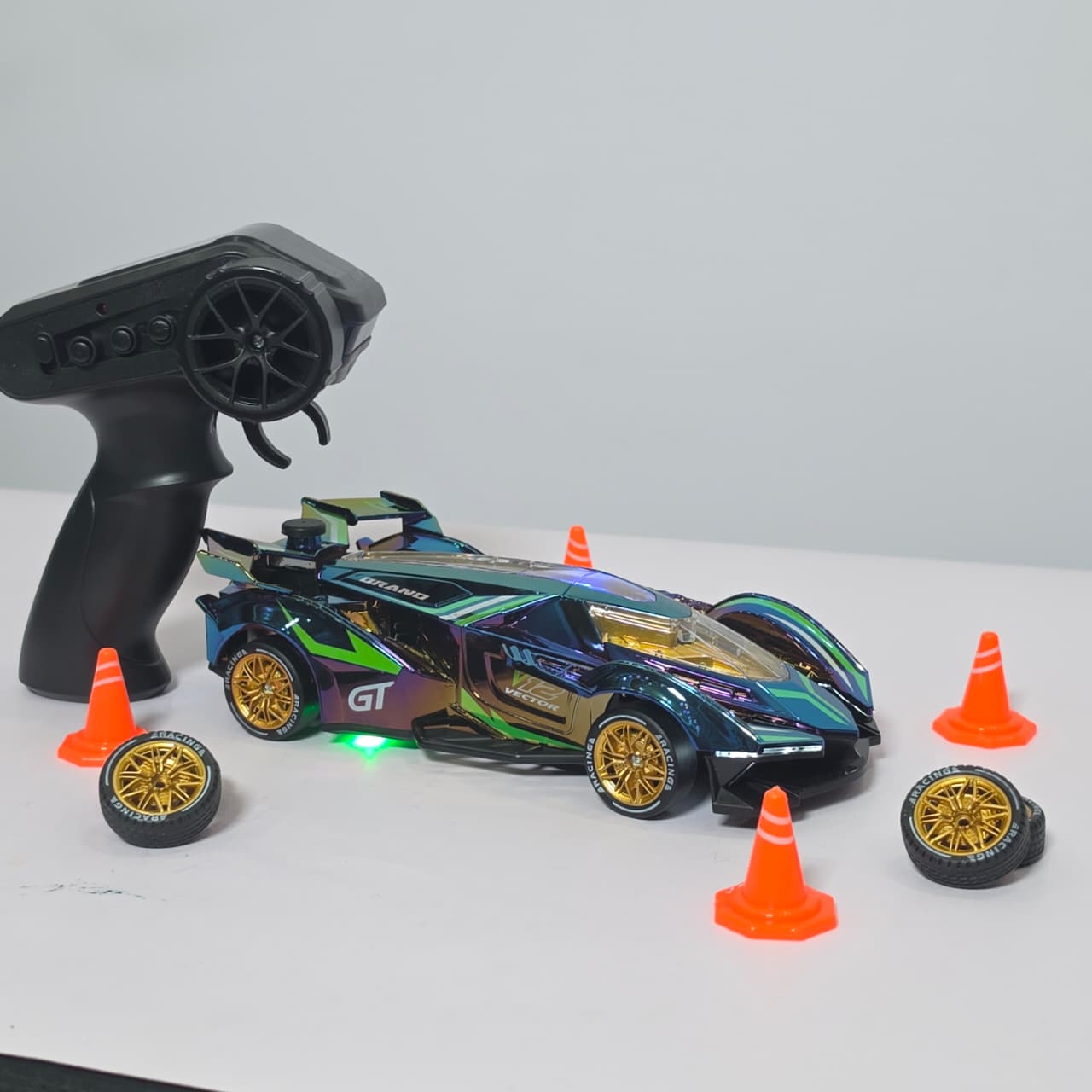 Tebaofa 4WD Championship RC Spray Drift Racing Car – 2-in-1 Competitive High-Speed Toy Car with LED Lights and Exhaust Mist - Image 2