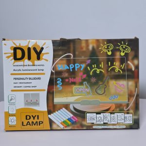 DIY Acrylic Luminescent Lamp & Neon Message Board – Reusable LED Light-Up Drawing Notepad with Tracing Stencils