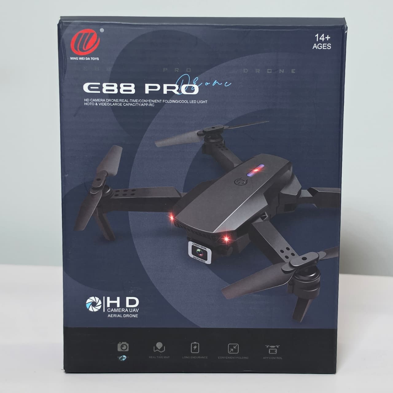 E88 Pro HD Camera Drone – Foldable Quadcopter with Real-Time FPV Wi-Fi Video, App Control, and LED Lights - Image 3