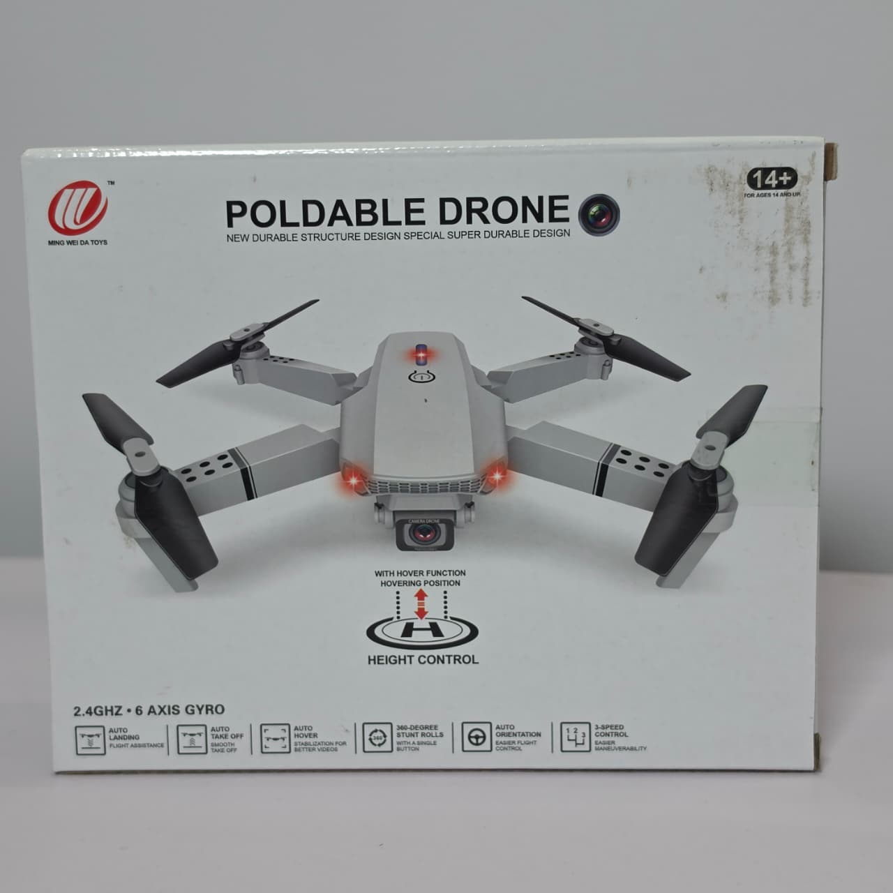 Foldable Drone with Height Control Hover Function & 360° Eversion - Image 2