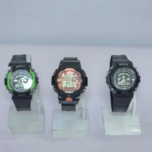 TeDong 58 Kids Digital Sports Watches – Multi-Functional Tactical Wristwatches with Day-Date Display & Alarm (3-Style Assortment)