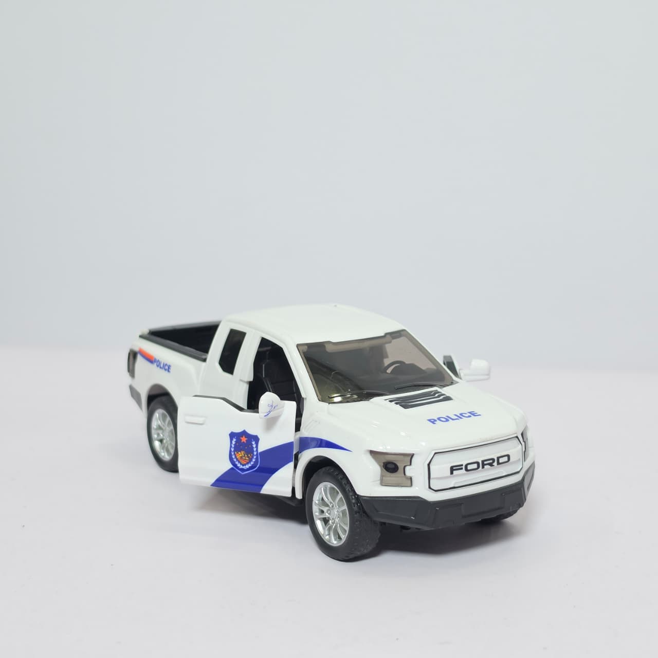 Die-Cast Ford F-150 Raptor Toy Pickup Trucks – Emergency Rescue Vehicle Set (Police & Fire Edition) - Image 8