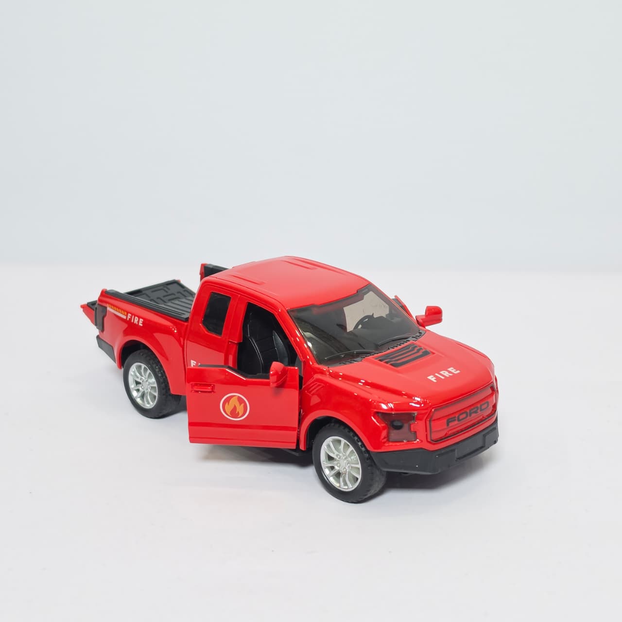 Die-Cast Ford F-150 Raptor Toy Pickup Trucks – Emergency Rescue Vehicle Set (Police & Fire Edition) - Image 5