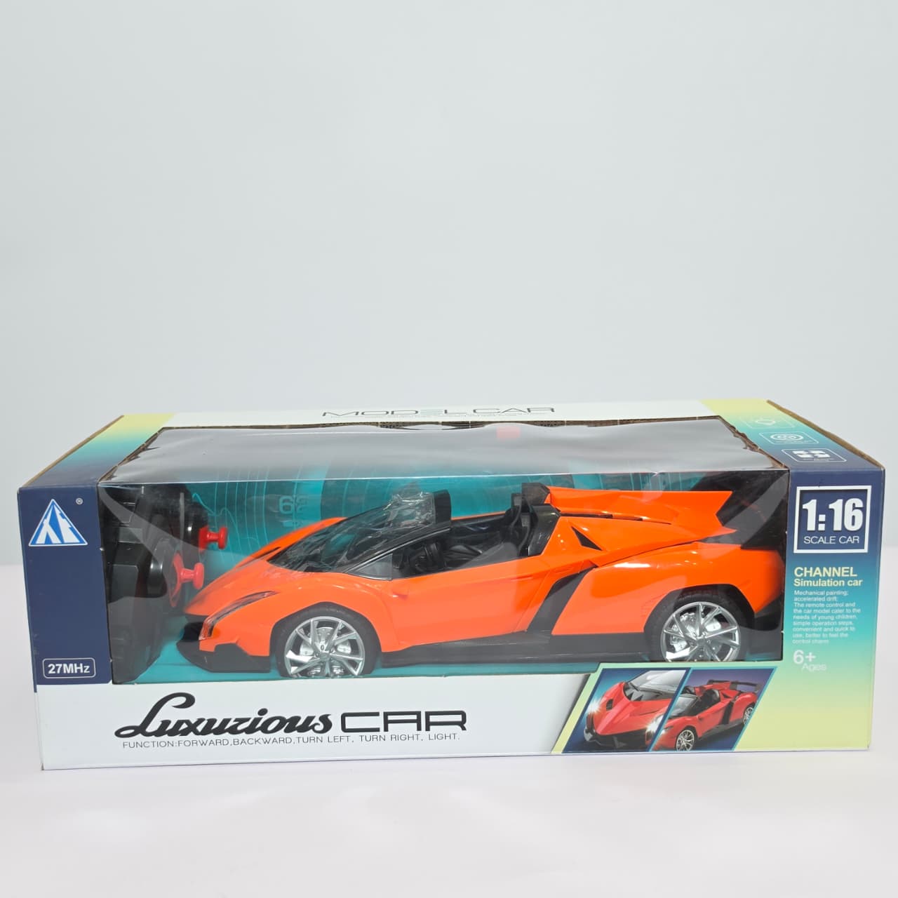 1:16 Scale Remote Control Convertible Supercar – High-Speed Electric RC Sports Car Toy - Image 4