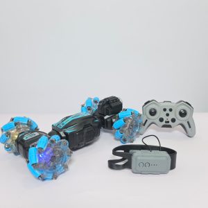 4WD RC Twisting Stunt Car with Hand Gesture Control, Water Spray, and LED Lights