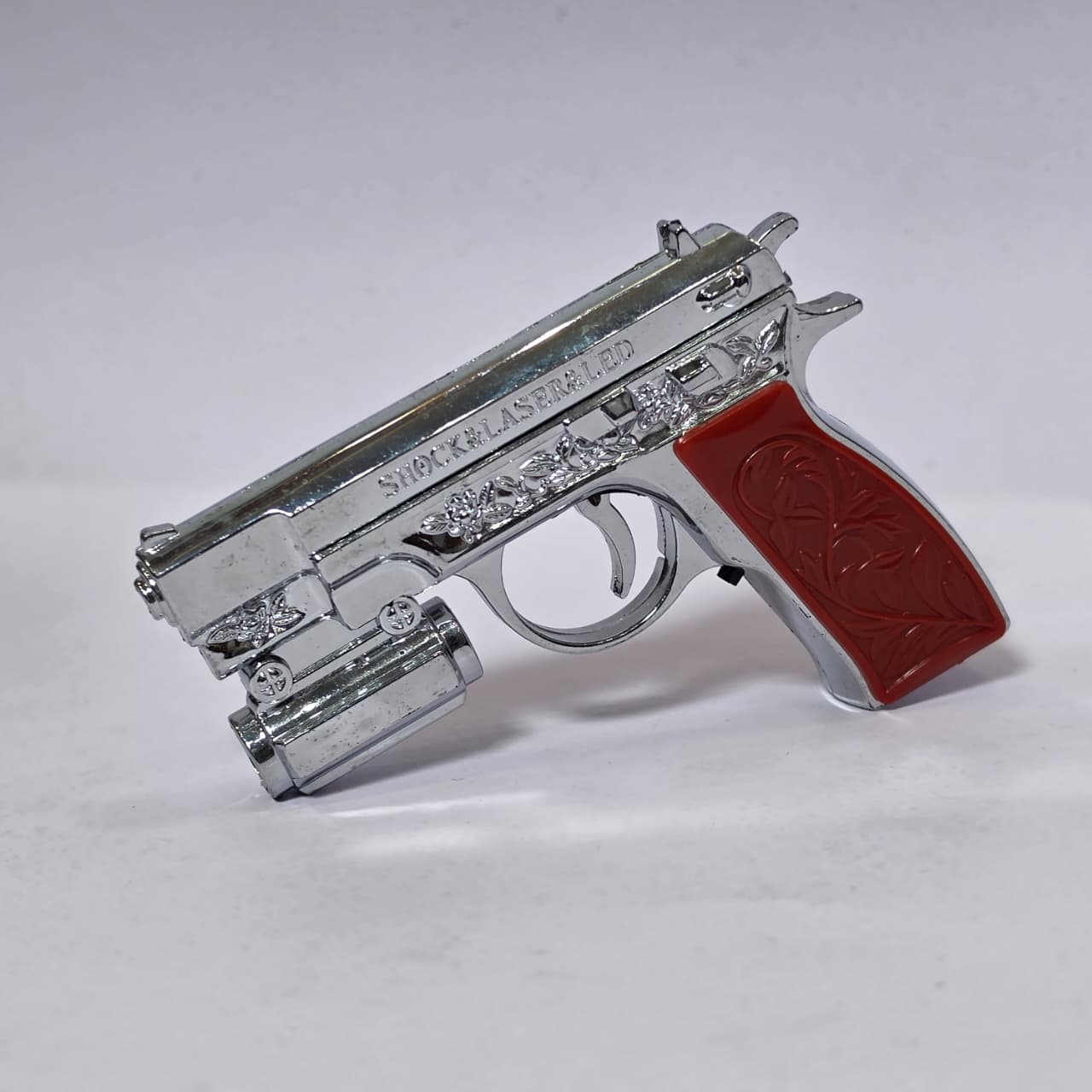 3-in-1 Electric Shock Novelty Pistol – Ultimate Gag Toy with Laser & LED Flashlight - Image 2