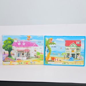 3D Miniature Architecture DIY Puzzle Series – Creative STEM Toy for Kids (Dream Villa & Summer Beach Variants)