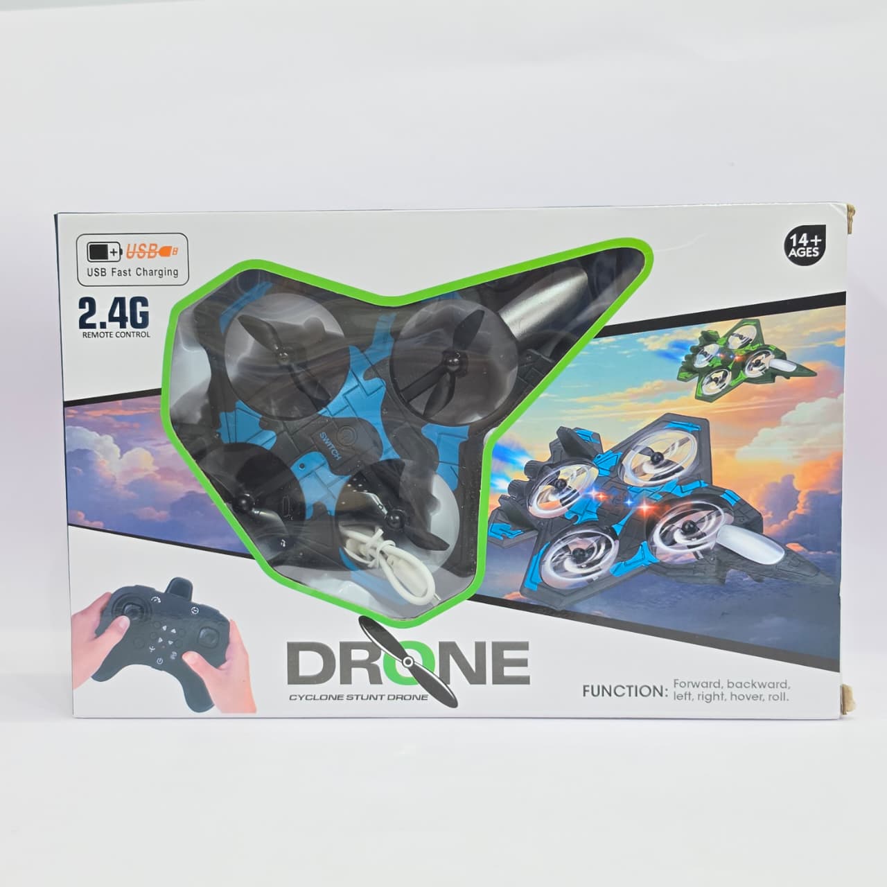 Cyclone Stunt Drone 2.4G RC Fighter Jet Quadcopter – Premium High-Performance Remote Control Aircraft - Image 3