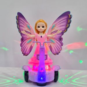 Interactive Butterfly Fairy Hoverboard Doll – Premium Bump & Go Musical Toy for Kids